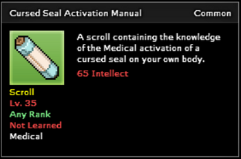 More information about "Cursed Seal Activation Technique"