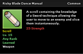 More information about "Risky Blade Dance Technique"